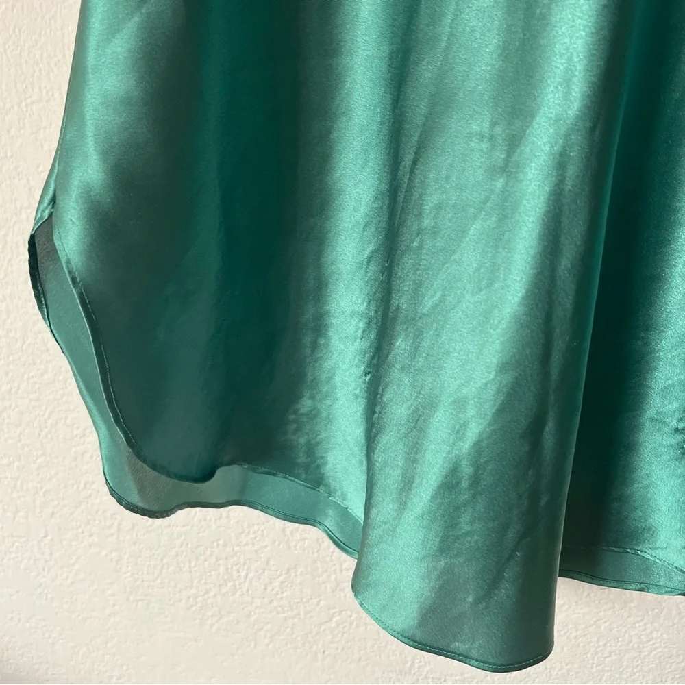 Vintage 90s sexy green lingerie nightgown slip dress - Picture 11 of 12